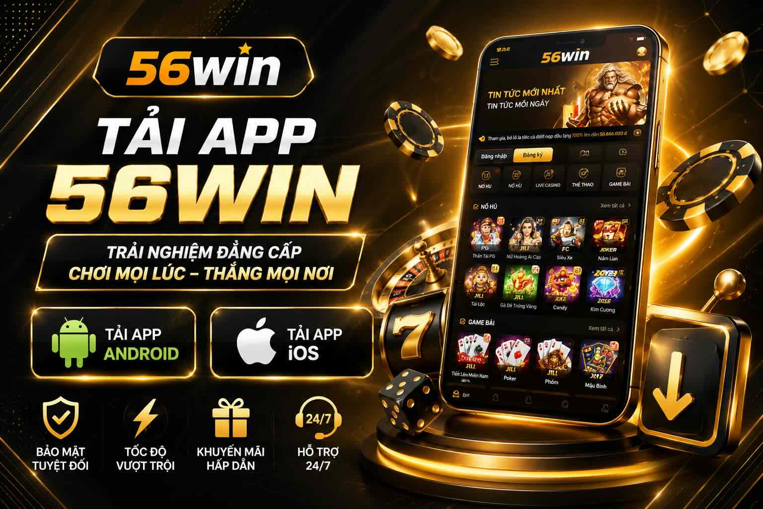 tải app 56win 2026